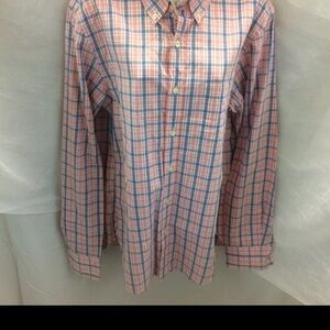 J Crew Pink Plaid Shirt